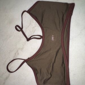 Women's Brown Form Cloud Set Active Bra